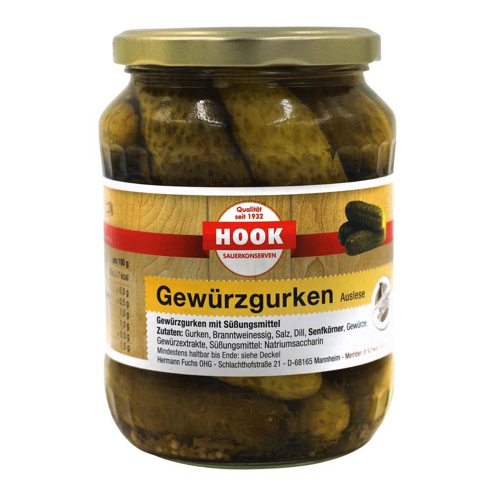 Gewürzgurken Auslese, 6 x 360 g Glas