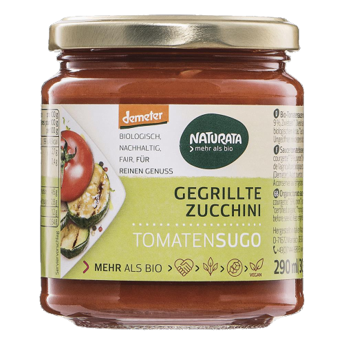 Naturata - Tomatensugo gegrillte Zuccini, 290 ml Glas - MHD: 31.01.2024