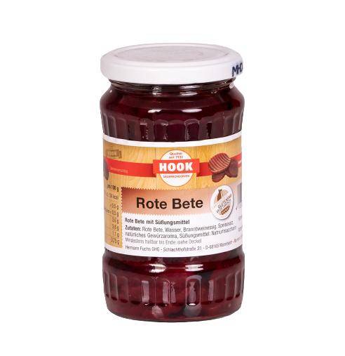 Rote Bete, 6 x 220 g Glas