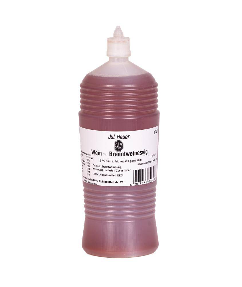Hauer - Wein-Branntwein-Essig, 6 x 750 ml Flasche