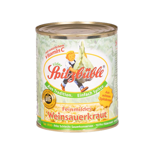 Filder - Weinsauerkraut "Spitzbüble", 6 x 810 g Dose