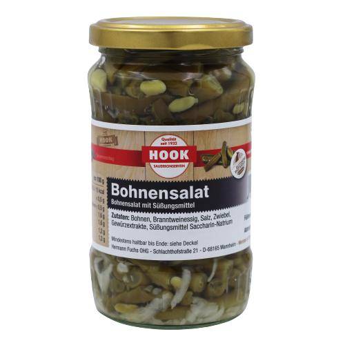 Bohnensalat, 6 x 190 g Glas