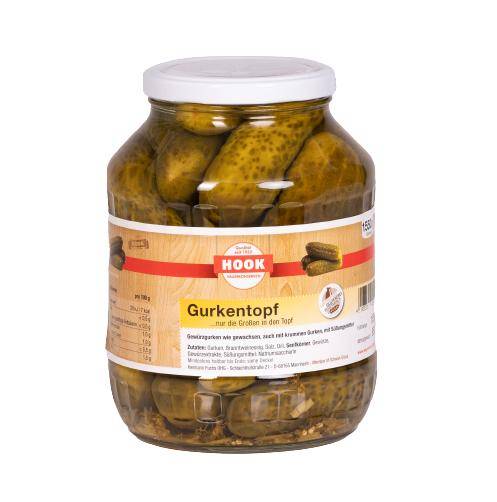 Gurkentopf, 850 g Glas