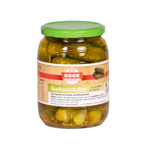 Gurkenzauber, 6 x 360 g Glas