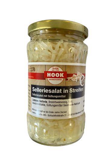 Selleriesalat in Streifen, 6 x 190 g Glas