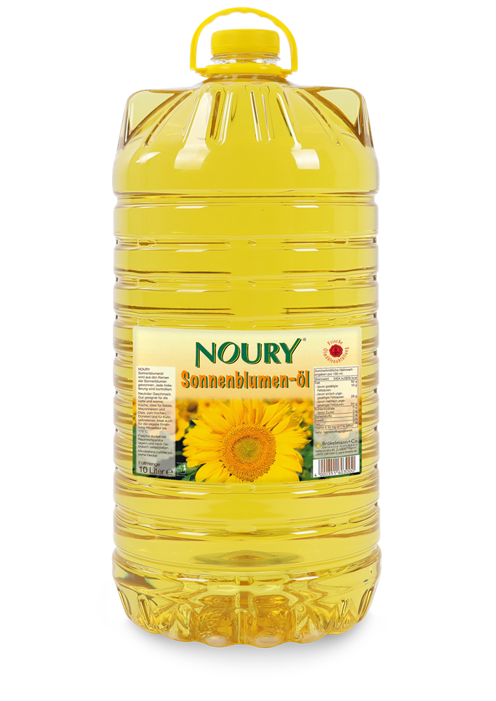 Noury - Sonnenblumenöl, 10 Liter PET-Flasche